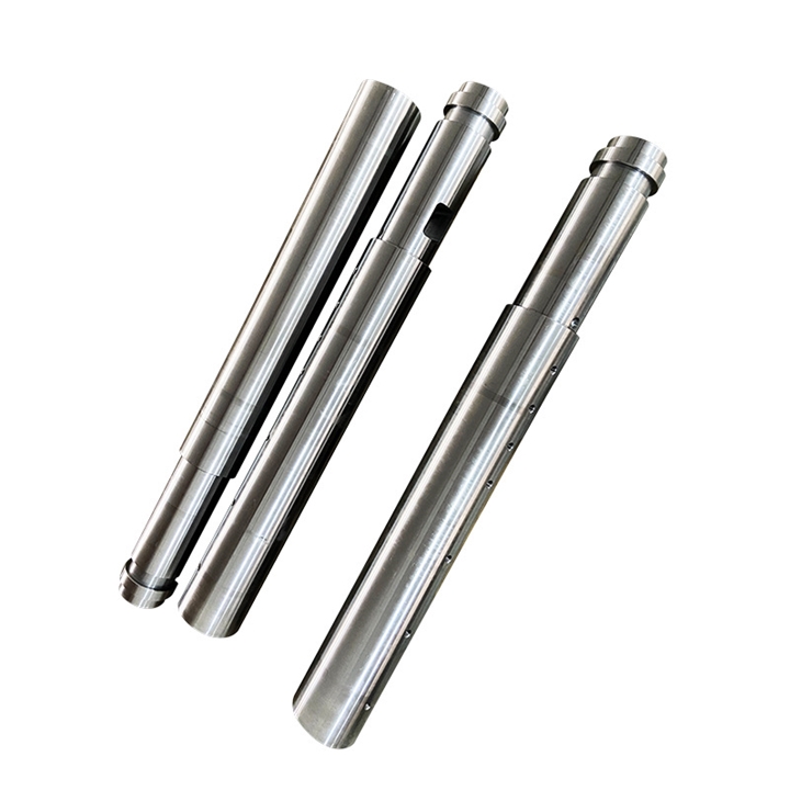 注塑機(jī)螺桿料筒 雙合金機(jī)筒炮筒組 法蘭射嘴配件 碳化鎢氮化料管